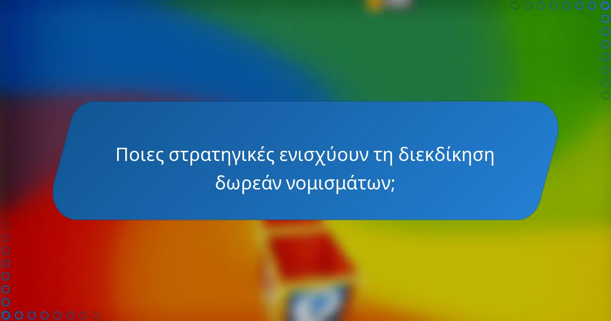 Ποιες στρατηγικές ενισχύουν τη διεκδίκηση δωρεάν νομισμάτων;