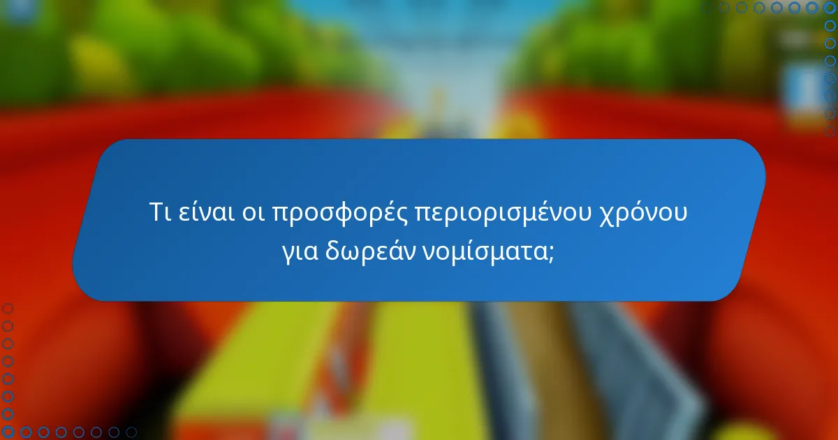 Τι είναι οι προσφορές περιορισμένου χρόνου για δωρεάν νομίσματα;
